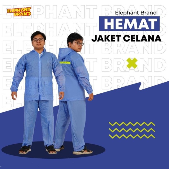 Jas Hujan Setelan Hemat Gajah