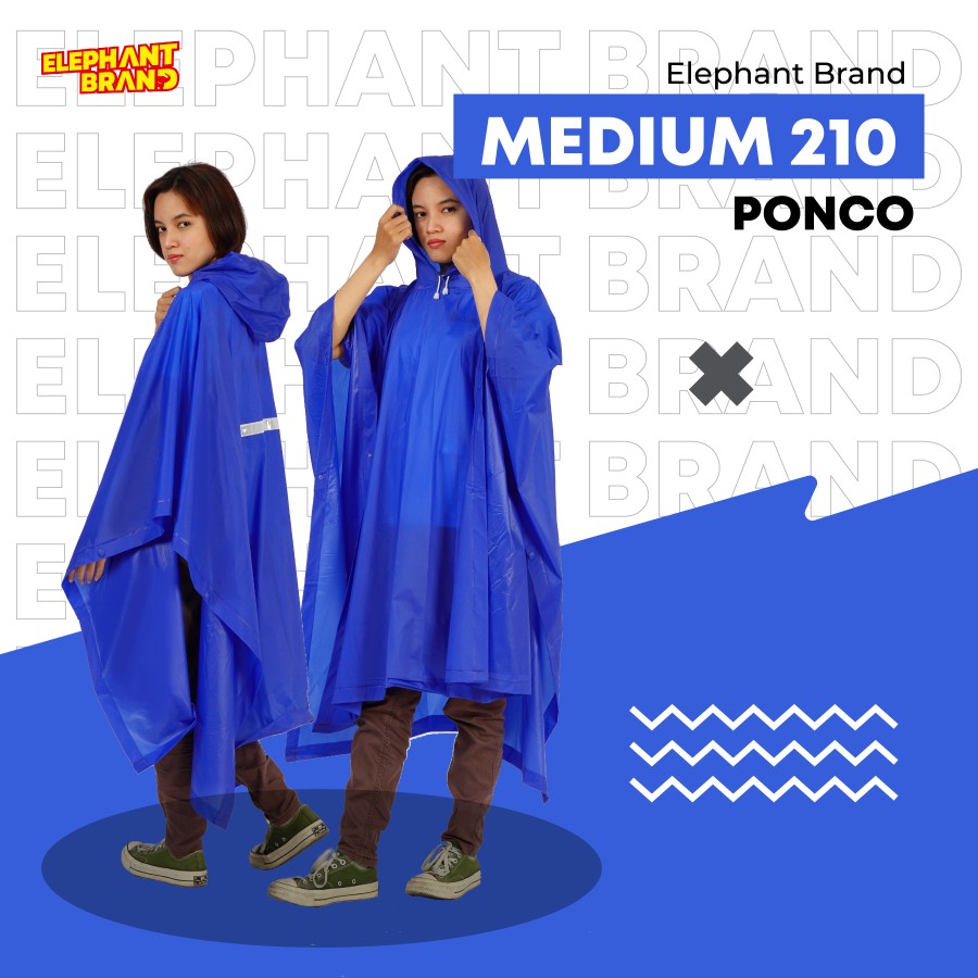 Jas Hujan Ponco Medium Gajah