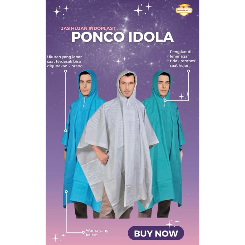 Jas Hujan Ponco Idola Indoplast